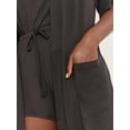 thumbnail image 5 of Joyspun Women’s Cami, Shorts, and Robe Travel Pajama Set, 3-Piece, Sizes S-3X, 5 of 6