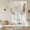 Gold, variant on Grey Abstract Tie Up Curtains 45 Inches Long, Kitchen Window Curtains Over Sink, Industrial Modern Moody Urban Small Window Curtains Shade Balloon Curtains Valances for Bedroom/Cafe 34"x45"
