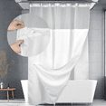 KOKGYM Waffle Weave Shower Curtain with Snapin Fabric Liner Set for Bathroom decoration, with