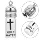 thumbnail image 3 of Holy Water Bottle: Refillable And Cross Pattern Glass Bottle - Christian Baptism Decoration - Church Supply for Home and Easter Decor, 3 of 3