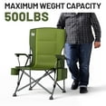 thumbnail image 5 of TIMBER RIDGE Oversized Folding Camping Chair High Back Heavy Duty for Adults Support up to 500lbs with Cup Holder, Side Pocket Cooler Bag, 5 of 9