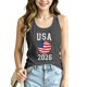 thumbnail image 2 of Women's Football Graphic Tank Tops, Women's Sleeveless Running Tank Top, Breathable Lightweight Sports Vest for Workout, Gym, Yoga, Training for Soccer Tournament 2026 Gray Size: M, 2 of 5