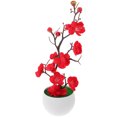 thumbnail image 1 of TABLETREANDS Flor De Ciruelo Artificial Roja En Maceta Para De Y Espacios Comerciales, 1 of 7