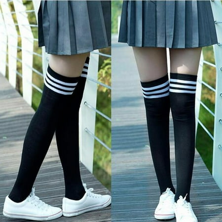 

UDAXB Socks Girls Women s Clothing Non-Slip Anti-Hem Fashion Thigh High Over Knee High Socks