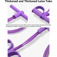 thumbnail image 4 of 4-Tube Resistance Band with Foot Pedal & Handles, Multifunctional Fitness Trainer for Abs, Waist, Arms & Legs, Portable Home Gym Equipment for Women, 4 of 7