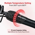 thumbnail image 2 of CMYS Diamond Hot Comb High Temperature 200-500°F Electric Hot Comb for Lace Front Wigs LCD Digital Screen 60 Min Auto-Off, 2 of 9