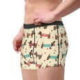thumbnail image 2 of Disketp Dachshund Dog Puppy Men's Boxer Briefs,Soft and Breathable Cotton Underwear with ComfortFlex Waistband, 2 of 7