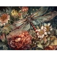 thumbnail image 2 of Fluttering Jewels - Dragon Fly Canvas Wall Art, 2 of 2