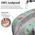 thumbnail image 5 of Lunch Bag Lunch Box for Women Reusable Insulated Lunch Cooler Bags,Large Capacity for Work Travel Picnic,Water-Resistant Light Green with Rose Lunch Tote Bag Gifts for Woman Mom Pink, 5 of 6