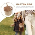 thumbnail image 4 of 1 Mini Bolso Portátil Infantil, Bolso Cesta de Ratán, Bolso Cruzado Tejido, 4 of 7