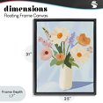 thumbnail image 4 of Stupell Industries Shabby Chic Floral Bouquet in Sleek White Vase Black Floating Frame Canvas Art, 25 x 31, by The Prints Vibe, 4 of 8