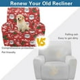 thumbnail image 5 of Renewold Cover for Recliner Chair Non-Slip Dog Chair Cover 4 Pieces Couch Slipcover Recliner with Elastic Bottom and Side Pocket for Christmas Decor, Santa Claus Holly Candy Canes Red, 5 of 8
