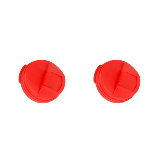 Advancent Tapa a prueba de salpicaduras para lata de bebidas, reemplazo de Color sólido portátil, tapa para refrescos de fiesta en el Rojo 2piezas