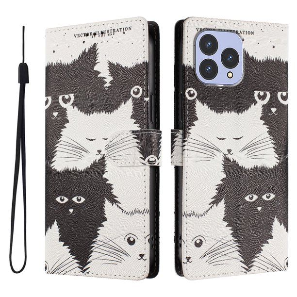 FOXDOCK Funda Tipo Cartera para Cubot P80 con Soporte y Correa – Diseño de Patrones Lindos