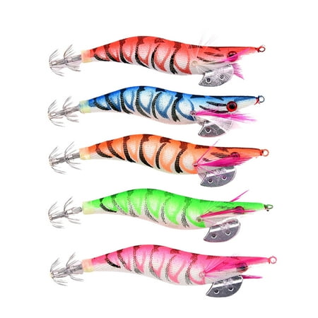 Fishing Lures 5pcs Bionic Shrimp Swimming Lures Fishing Equipment Bass Lures Fishing Stuff Simulation Shrimp Soft Bait for Saltwater Freshwater