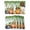 Green Gold, variant on St. Patrick's Day Placemats Set of 4, Lucky Shamrocks Harp Beer Spring Plants Placemats for Dining Table, Place Mats for Kitchen Tabletop, Waterproof Wipeable Dining Table Mats Set