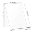 thumbnail image 3 of Transparent Acrylic Book Stands for Display Use Strong and Sturdy with Stable Triangular Design 3, 3 of 6