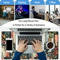 thumbnail image 6 of Floral Books Desk Mat Reading Desk Pad Mouse Mat XXL, Colorful Mouse Keyboard Pad Flower Bookshelf Desktop Mat, Long Computer Mats Aesthetic Desk Accessory Reader's Home Decor 31.5" x 15.7", 6 of 13