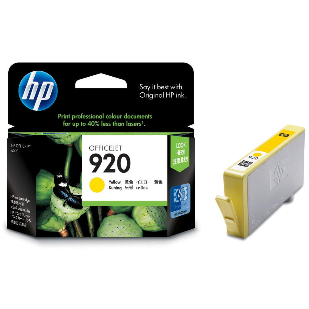 HP 920 (CH636AN) Yellow Original Ink Cartridge (300 Yield)