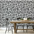 thumbnail image 4 of S4sassy Removable Nature-inspired Waterproof Wall Wrap, Wallcover, Blossom Print Contact Paper for Walls, Cabinet, and Dresser, Self Adhesive Vinyl Wallpaper Roll, DIY Home Decor- Grey-25"x120" inch, 4 of 9