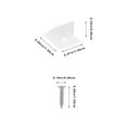 thumbnail image 2 of WHAMVOX 1 Set Drywall Repair Clips Brick Wall Clips Screws Cable Screw Clips Plastic Conical Anchors, 2 of 8