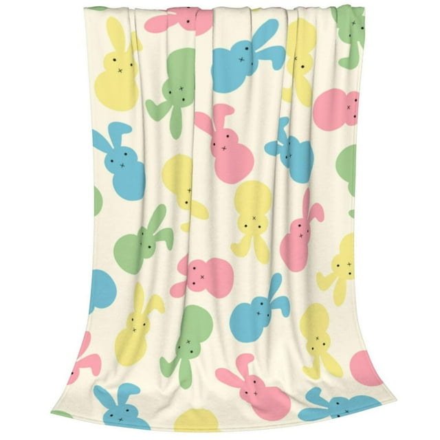 Catégorie de Couvertures Couverture de Pâques Lapin Jeté Couverture Douillette pour Usage Intérieur avec Motif de Lapin Idéale pour Sofa Lit Canapé
