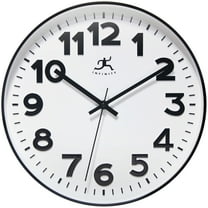 Infinity Instruments Orbit Wall Clock, Black, 12"