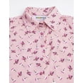 thumbnail image 4 of MoomayaWomens PrintedCotton Crop Shirt,Button Down Sleeveless Knotting Shirt Top, 4 of 8
