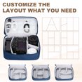 thumbnail image 5 of Uxcell Travel Cable Organizer Bag, Portable Camera Case Electronic Organizer Pouch Digital Storage Carrying Case Navy Blue, 5 of 7