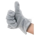 thumbnail image 3 of Gants de Soudage Bonne Absorption de la Sueur Cuir Résistant à la Chaleur Soudeur Cheminée Poêle Gant, 3 of 5