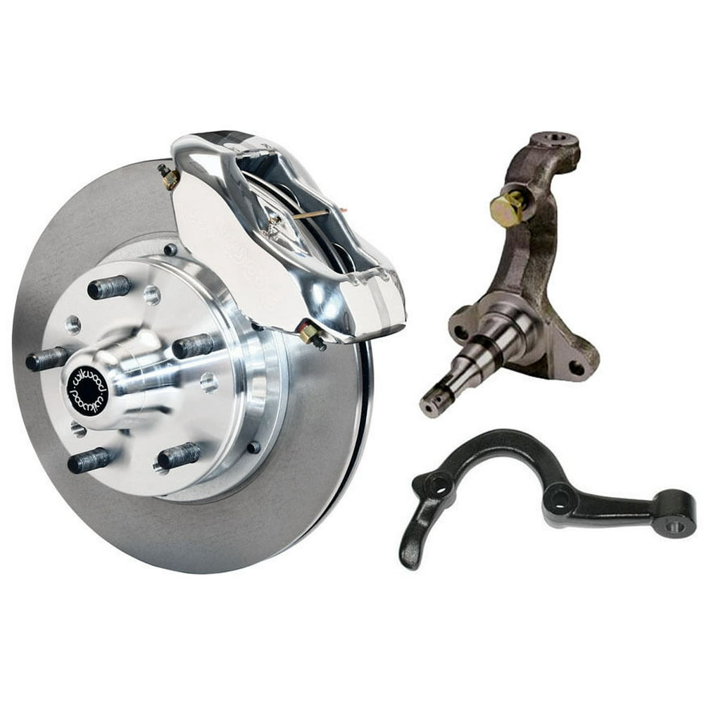 NEW WILWOOD FRONT DISC BRAKE & STOCK HEIGHT SPINDLE KIT WITH STEERING