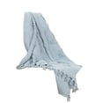 thumbnail image 3 of Couverture en Coton Texturé Tissé Bleu Clair 100 %, 3 of 3