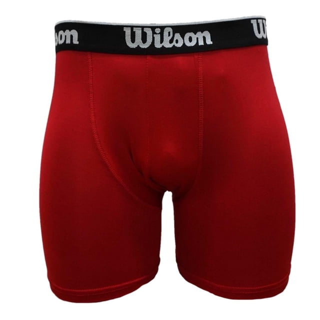 Bóxer Wilson para Hombre, Rojo Liso Talla EG