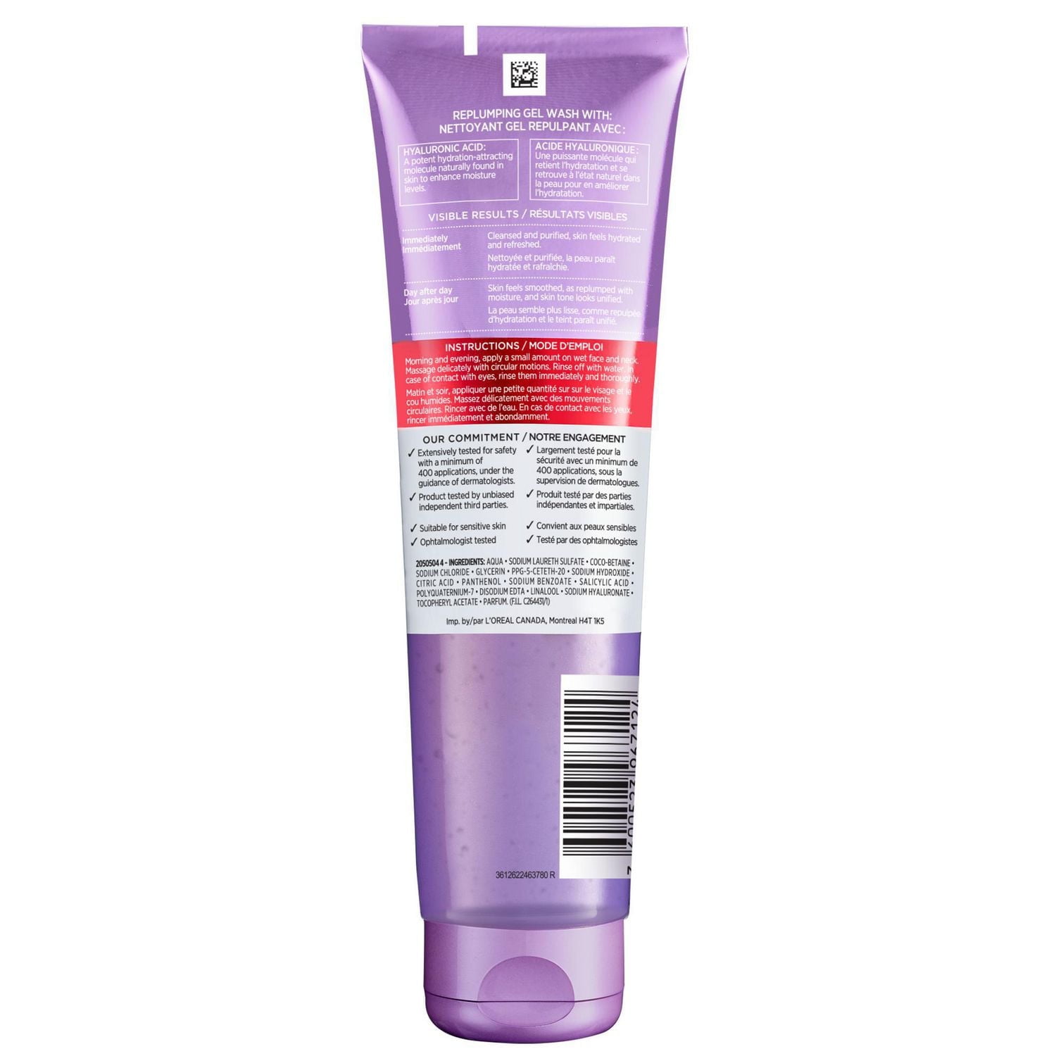 L'Oreal Paris Revitalift Nettoyant Gel pour Visage avec Acide Hyaluronique, 150 mL