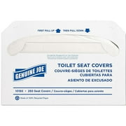 Genuine Joe Toilet Seat Covers, White, 250 count, 10 pack by Generic