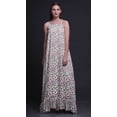 thumbnail image 4 of Bimba Chemise de Nuit Imprimée Magnolia Bourgeon Floral pour Femmes Longue Robe Maxi à Bretelles Spaghetti Petite, 4 of 5