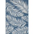 thumbnail image 1 of Unique Loom Outdoor Botanical Leaves Rug 6' x 9' Rectangle Navy Blue/Ivory, 1 of 1