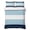 Navy blue Sky blue, variant on Twin XL Quilt Set 68''x98'', Beige Floral Silhouette Lightweight Summer Bedspread Coverlet Set with 2 Pillow Shams, Farmhouse Vintage Flowers Breathable All Season Quilt Bedding for Dorm/Guest Room