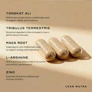 Lean Nutraceuticals Natural Testosterone Booster for Men, Boosts Stamina, Endurance, and Strength, 180 Capsules