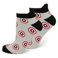thumbnail image 2 of Captain America Gray Ankle Socks, 2 of 3