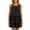 Black, variant on Women’S Plus Size Summer Casual U Neck Sleeveless Mini Dress, Multi Layer Ruffle Hem Tiered Cake Dress, Soft Lightweight Polyester Fabric, 1pc, Sizes XL XXL XXXL XXXXL XXXXXL