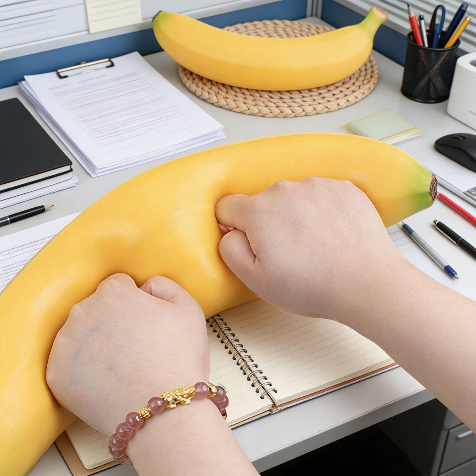 Wonitaaizi Banana Squishies Fidget Toys, Squeeze Ball Sensory Toys for Adult, s with Autism, Novelty Bananas Anxiety Relief