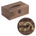 thumbnail image 3 of Wooden Tissue Box, Wooden Retro Tissue Box Paper Napkin Holder Case For Sitting Room, Bedroom, Study, Office, Car, 3 of 8