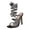 Black, variant on High Heels for Women Floral Rhinestone Strappy Heeled Sandals Summer Party Prom Dress Shoes Stilettos Black Size 9