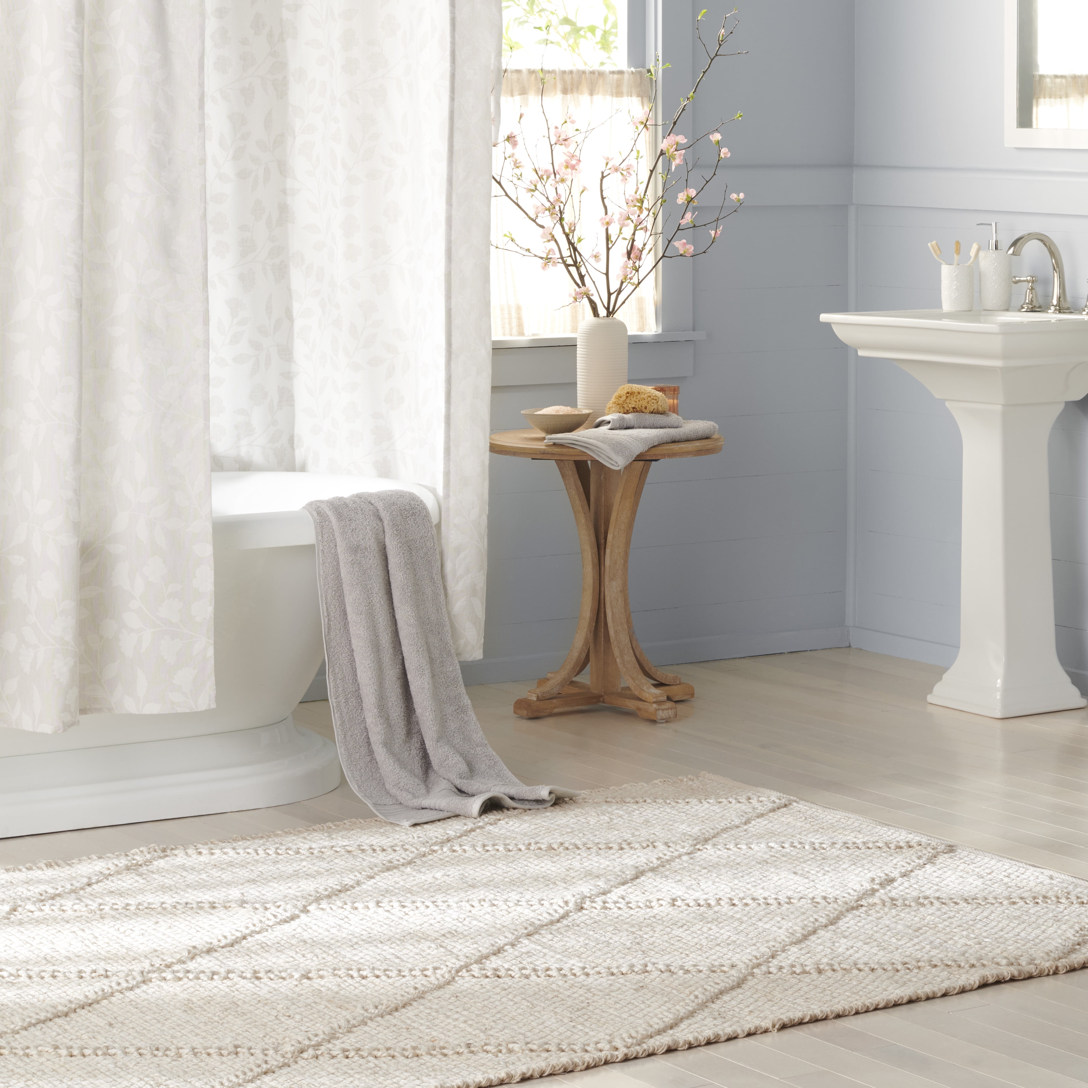 SAFAVIEH Martha Stewart Natural Fiber Diamond Area Rug, Natural, 4' x 6'