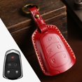 thumbnail image 1 of Car Key Fob Cover Case Protector For Cadillac CT4 XT4 Car Key Case Fob Cover Crazy Horse Leather, 1 of 23