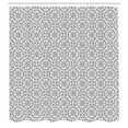 thumbnail image 2 of Ambesonne Grey Shower Curtain, Antique Vintage Patterns, 69"Wx70"L, Grey White, 2 of 4