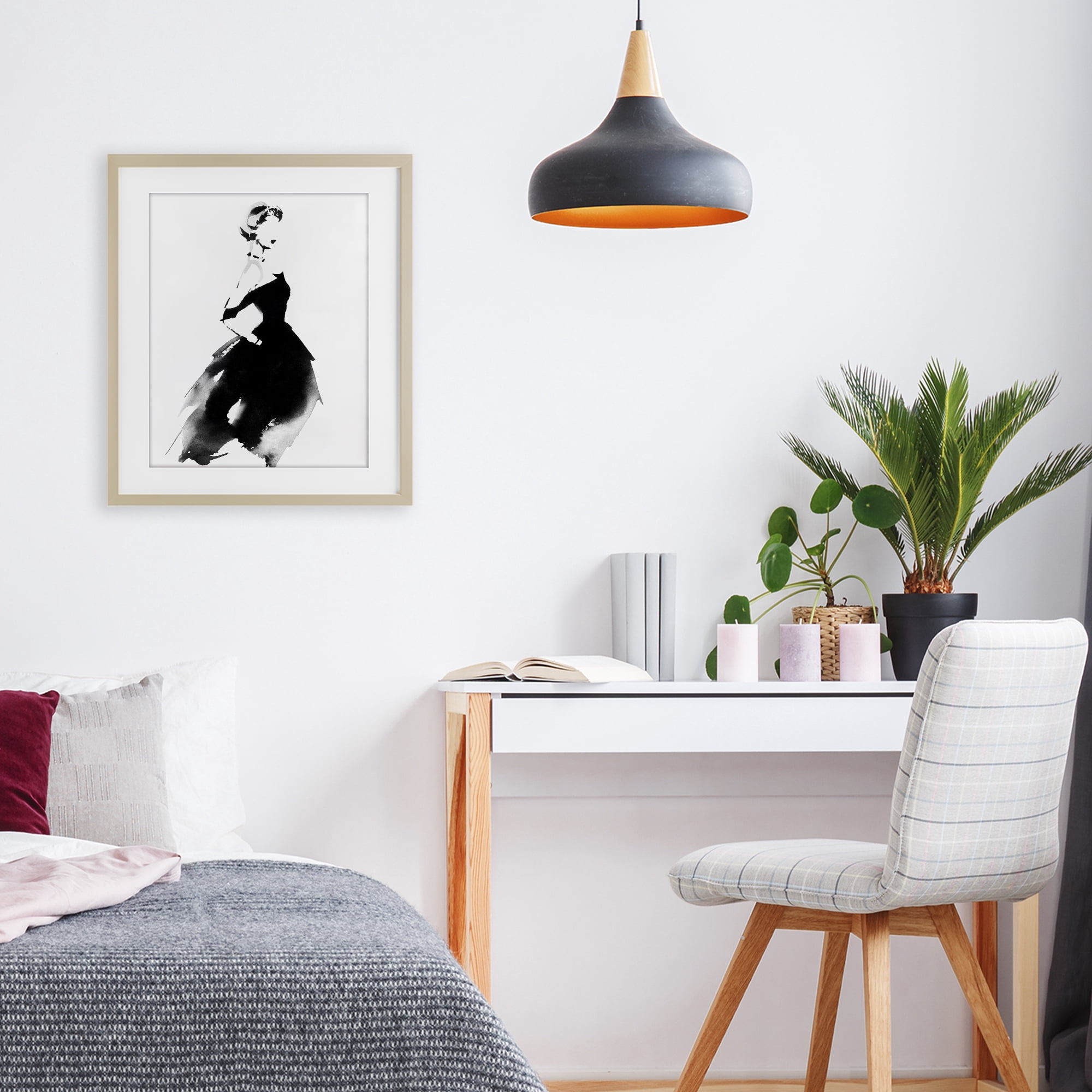 Stupell Industries Shadow Waltz Silhouette Birch Framed Print Under Glass, design by Svetlana Aleynikova