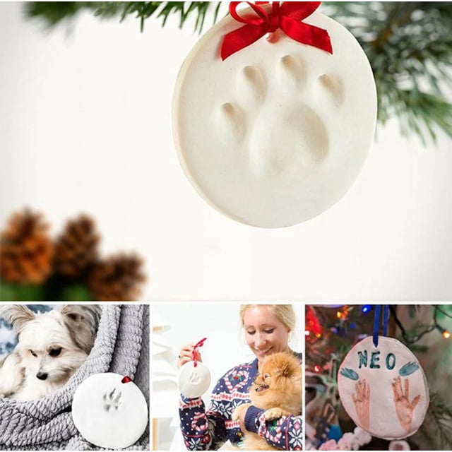 Pet Paw Print Impression Kit | DIY Clay Molding Set for Dogs & Cats | Easy-to-Use Keepsake Kit Non- Glossy Pliable Clay | Complete Set Includes All Materials | Capture Unique Pet Memories