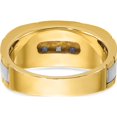 thumbnail image 4 of 10K Two-Tone Ibgoodman Men's Cr. Sapphire And Diamond Complete Ringsize 10 - Jbsp, 4 of 5